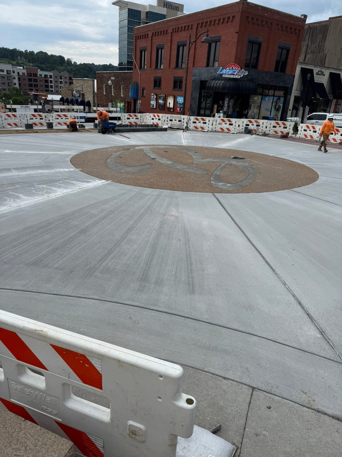 New sidewalks are down! It's all coming together now!
