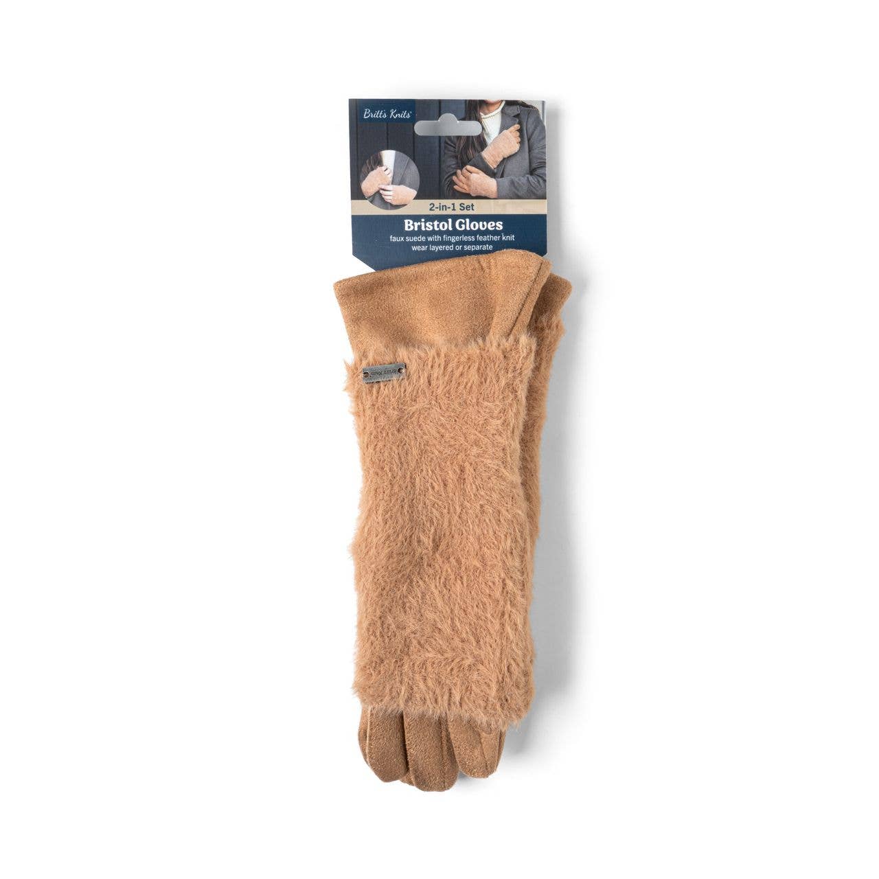 Britt’s Knits Bristol 2-in-1 Fingerless Gloves Open Stock