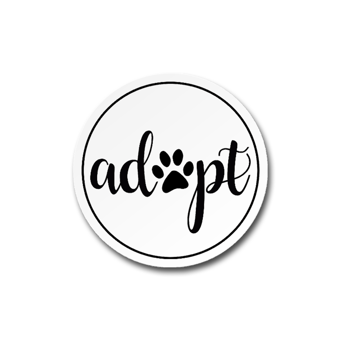 Adopt Animal Sticker Vinyl Decal