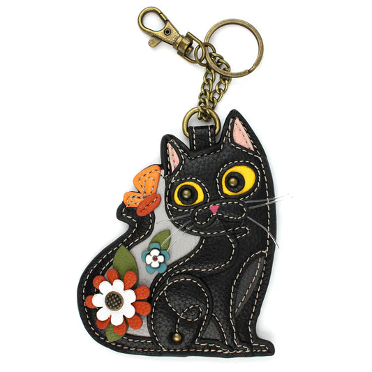 CHALA Black Cat Key Fob, Purse Charm