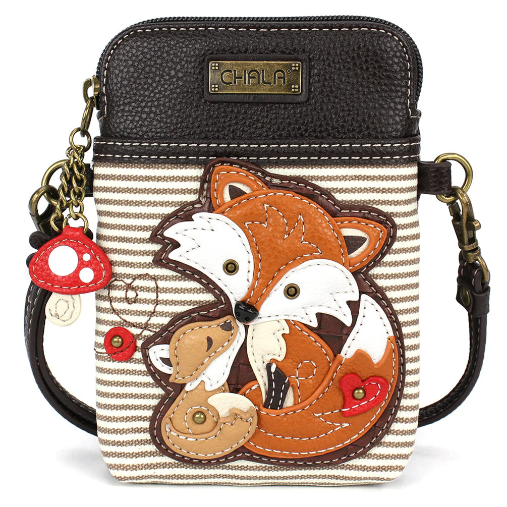 CHALA Crossbody Cell Phone Case - Fox Family