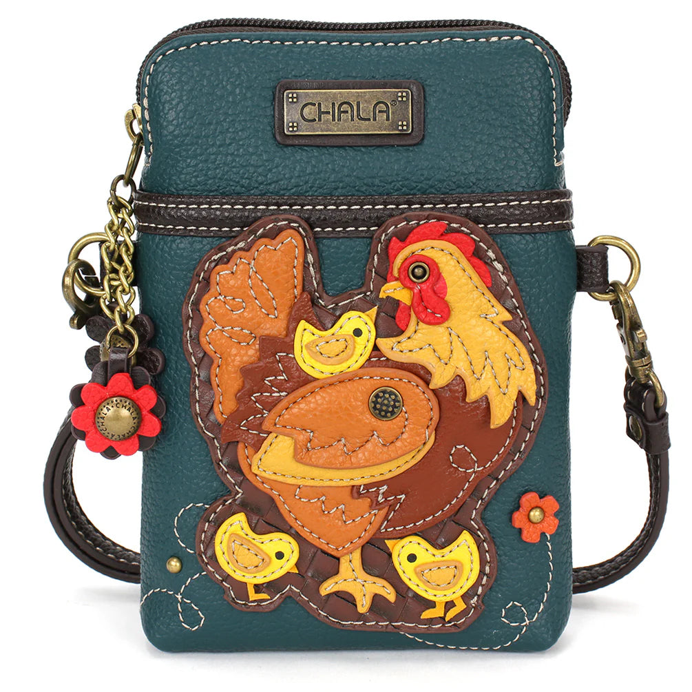 CHALA Crossbody Cell Phone Case - Hen and Chicks