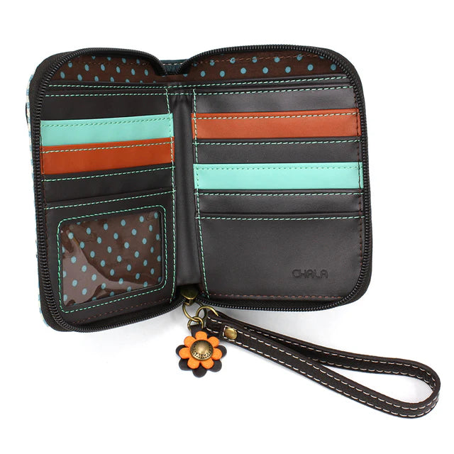 CHALA Blue Butterfly Wallet