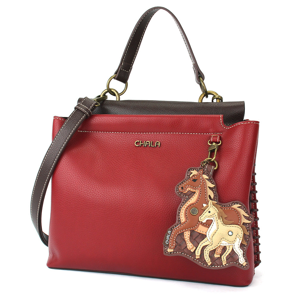 CHALA Charming Satchel - Horse Family