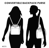 CHALA Convertible Backpack Purse - Fox Family