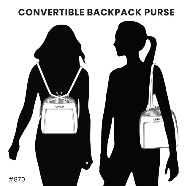 CHALA Convertible Backpack Purse - Hummingbird A