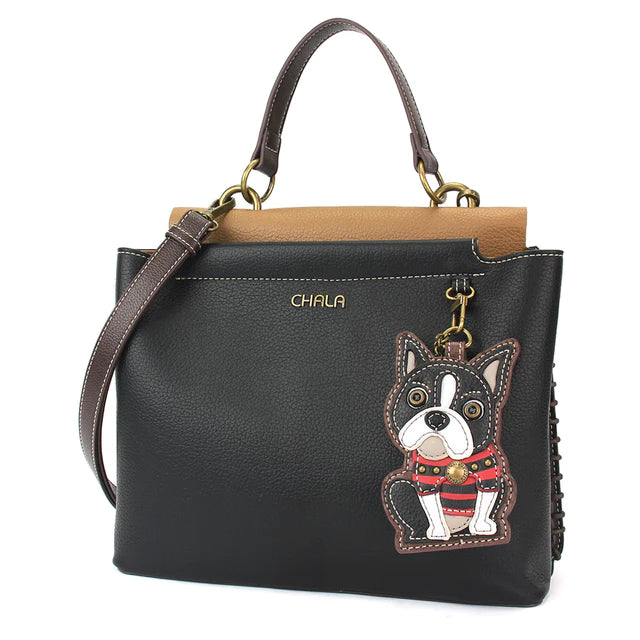 CHALA Charming Satchel - Boston Terrier