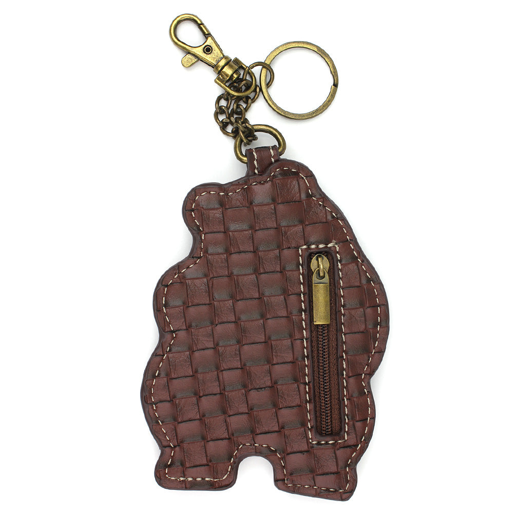 Chala Black Bear Key Fob, Coin Purse, Purse Charm