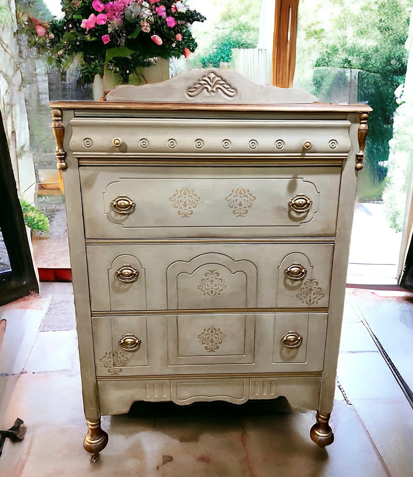 Four Drawer Antique Chest of Drawers