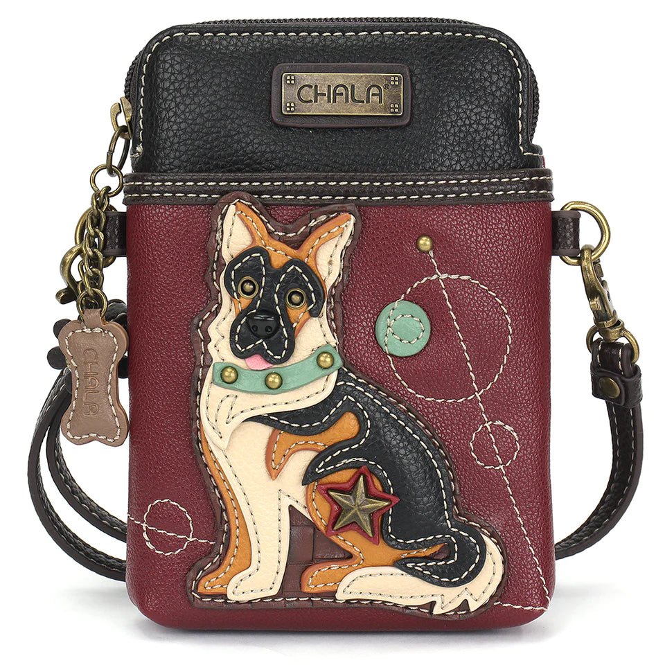 Chala Crossbody Cell Phone Case - German Shepherd Chala Crossbody Cell Phone Case - German Shepherd
