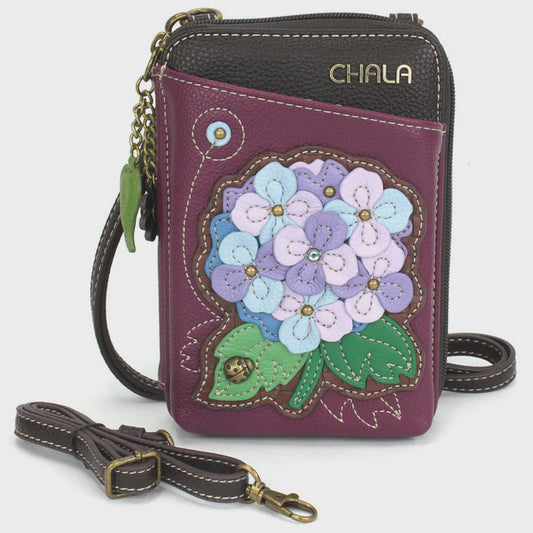 CHALA Crossbody Cell Phone Case Wallet - Hydrangea
