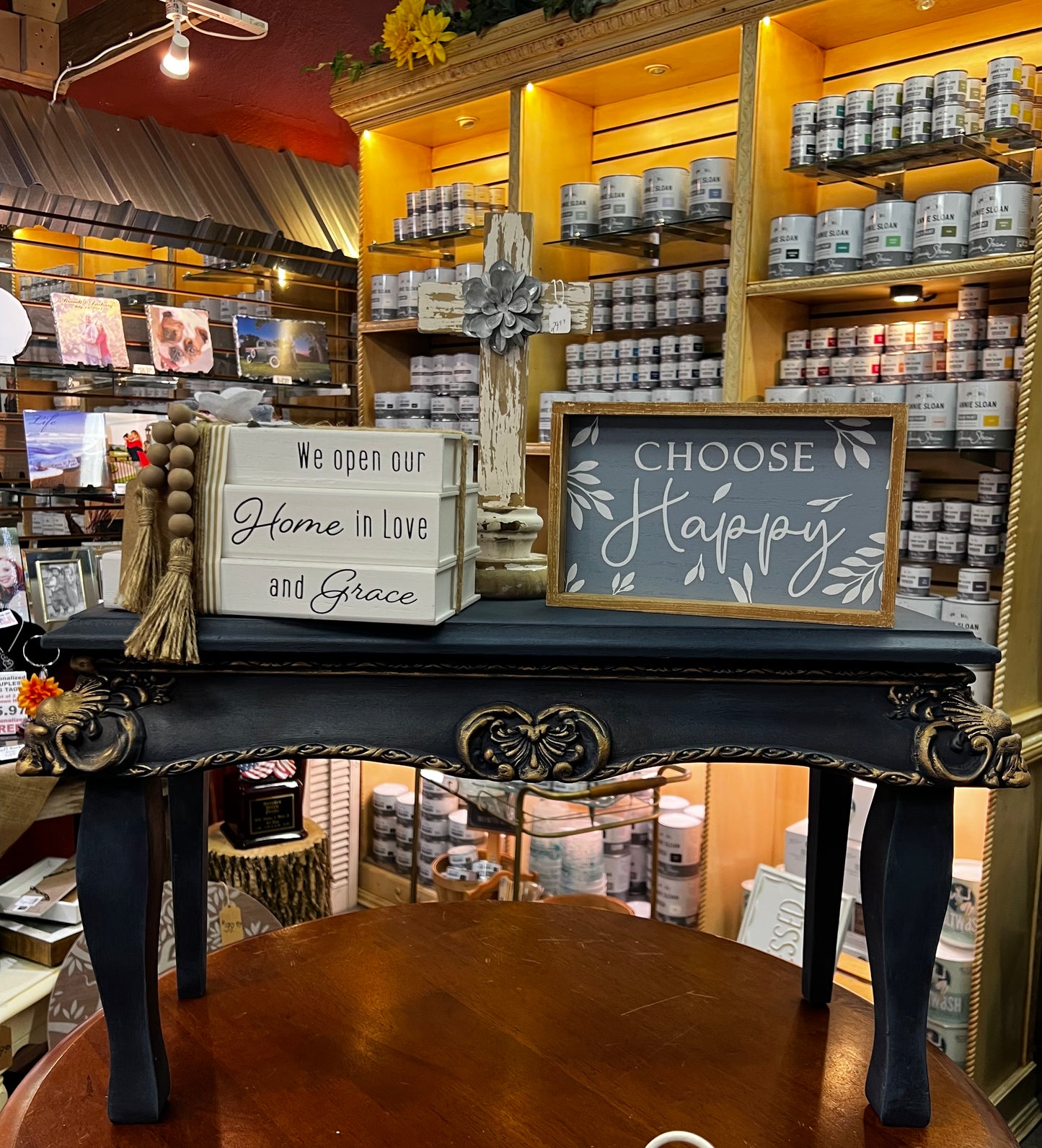 Decorative Aubusson Blue and Oxford Blue Chalk Paint by Annie Sloan