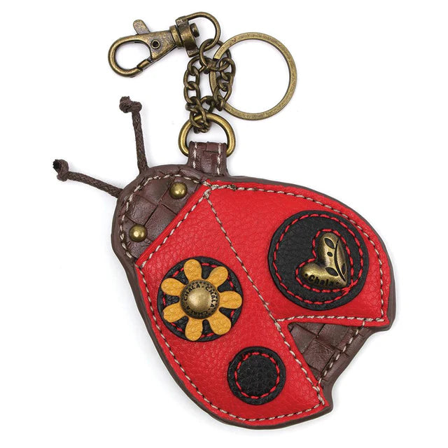 CHALA Ladybug Key Fob, Coin Purse, Purse Charm