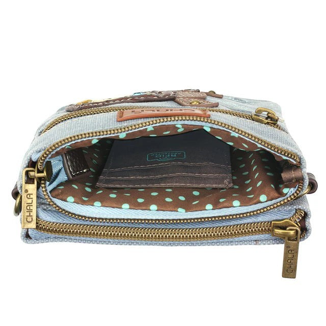 CHALA Double Pocket Crossbody - Turtle