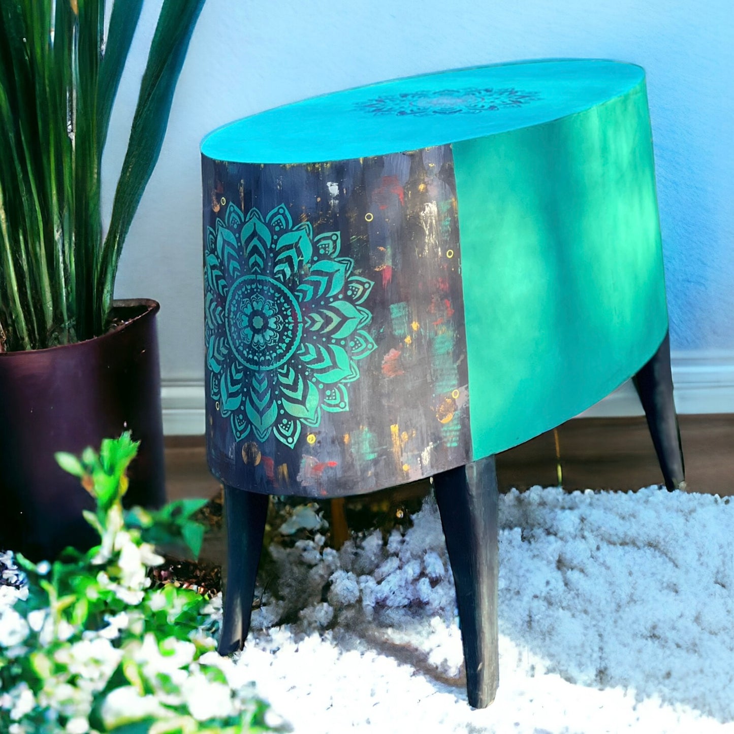 SOLD Fun & Funky Oval Table