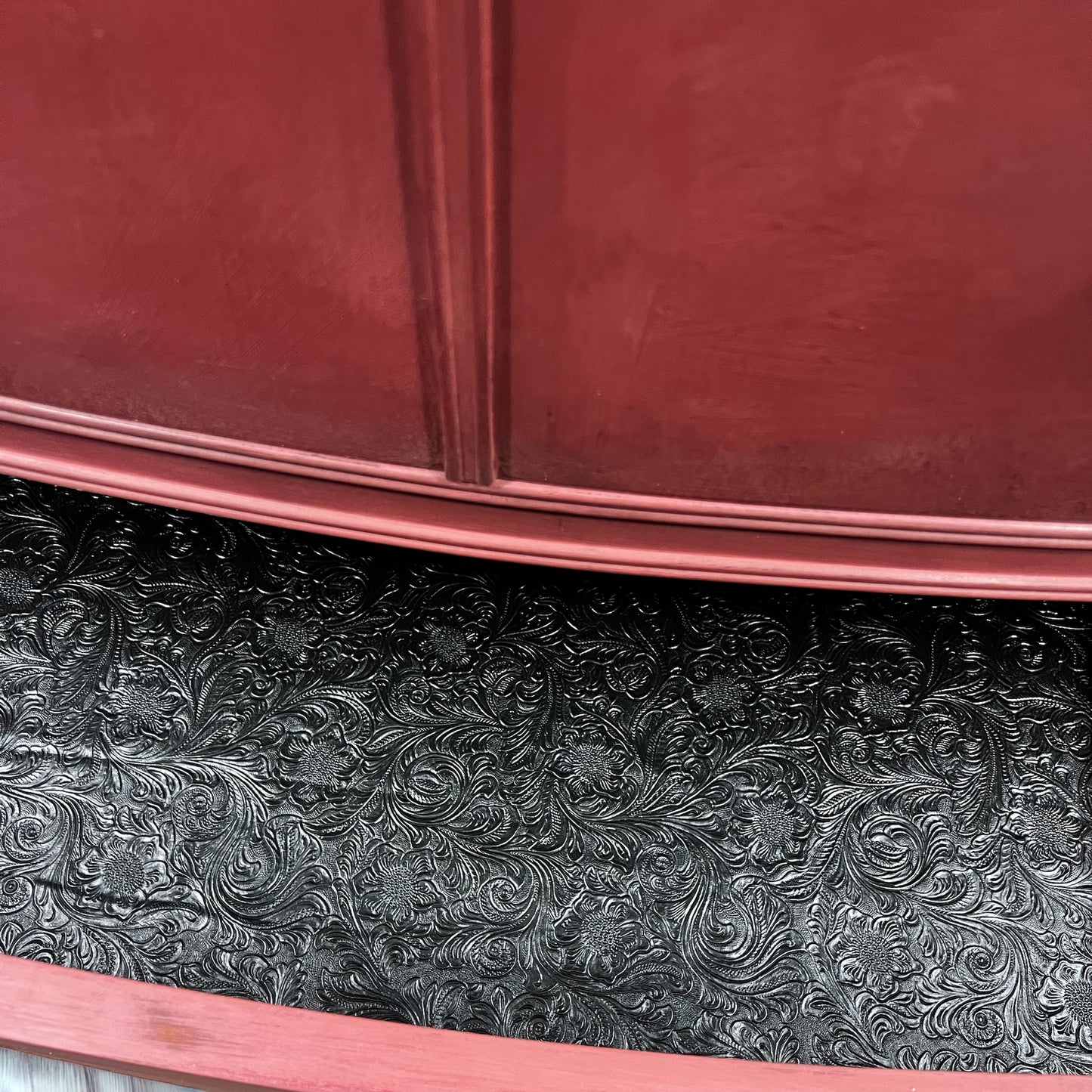 Stunning Solid Mahogany Chest of Drawers hand painted with Annie Sloan Chalk paint in a mix of Emperor's Silk and Honfleur. Stunning.