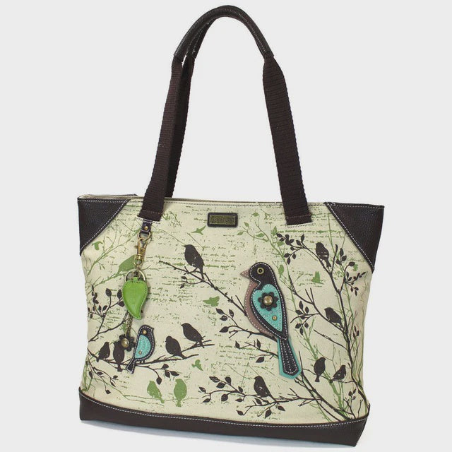 Safari Canvas Print Pocket Tote - Bird