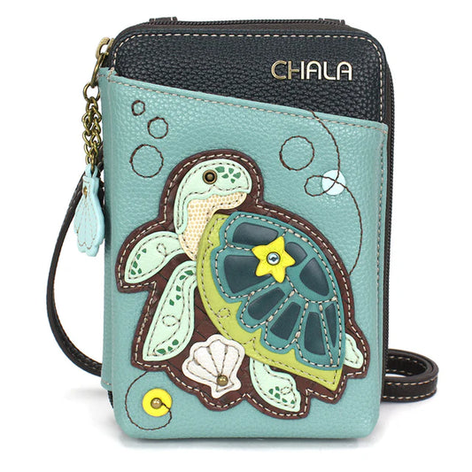 CHALA Crossbody Cell Phone Case Wallet - Turtle