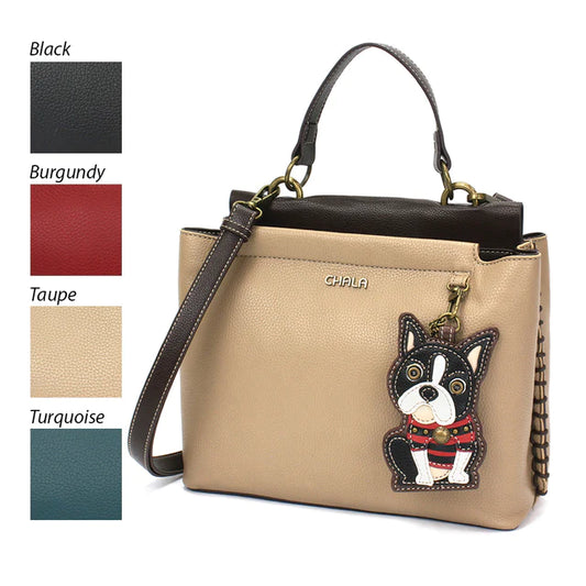 CHALA Charming Satchel - Boston Terrier