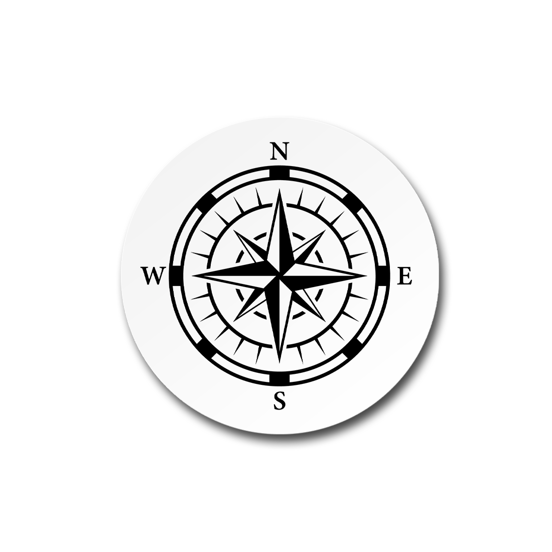 Compass Sticker Vinyl Decal