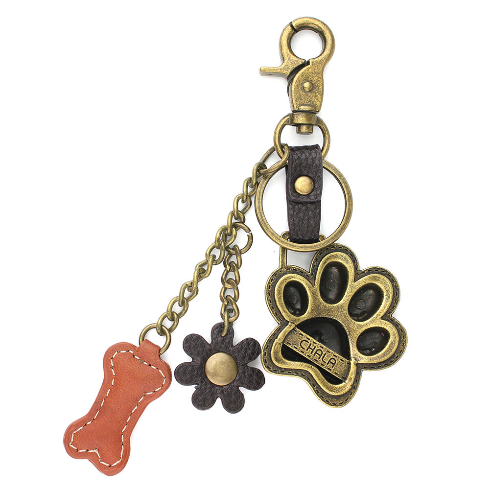 CHALA Charming Paw Metal Keychain