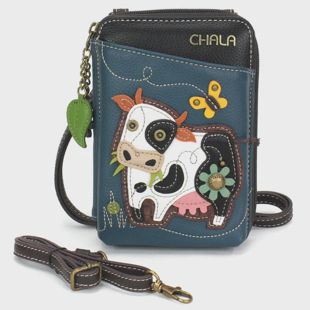 CHALA Crossbody Cell Phone Case Wallet - Cow