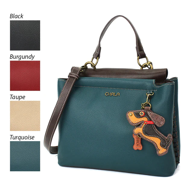 CHALA Charming Satchel - Wiener Dog