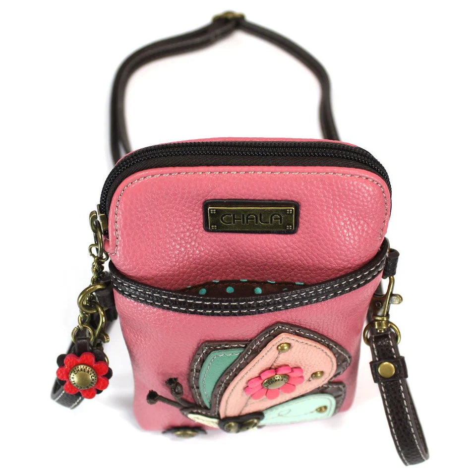 CHALA Pink Butterfly Cellphone Crossbody Shoulderbag | Enchanted Memories