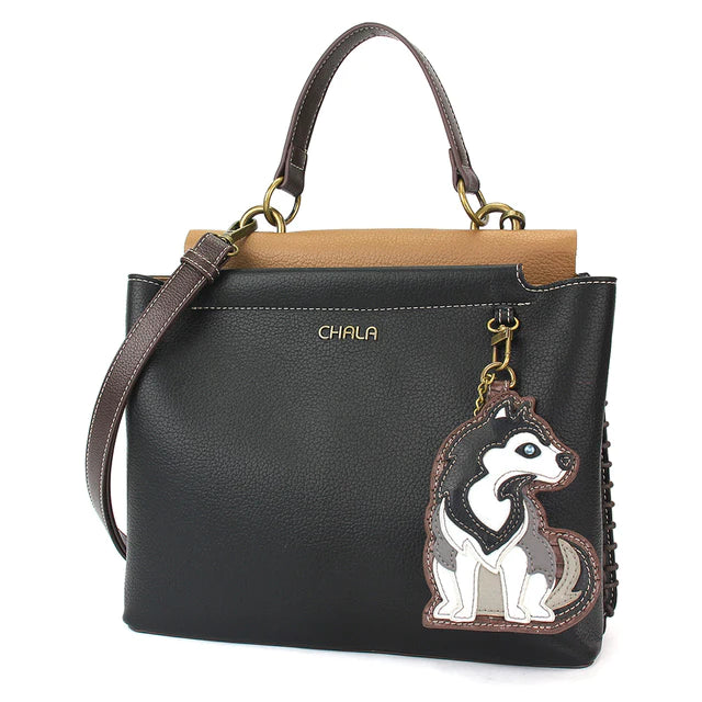 CHALA Charming Satchel - Siberian Husky