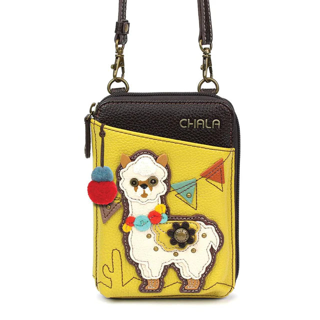 CHALA Crossbody Cell Phone Case Wallet - Llama