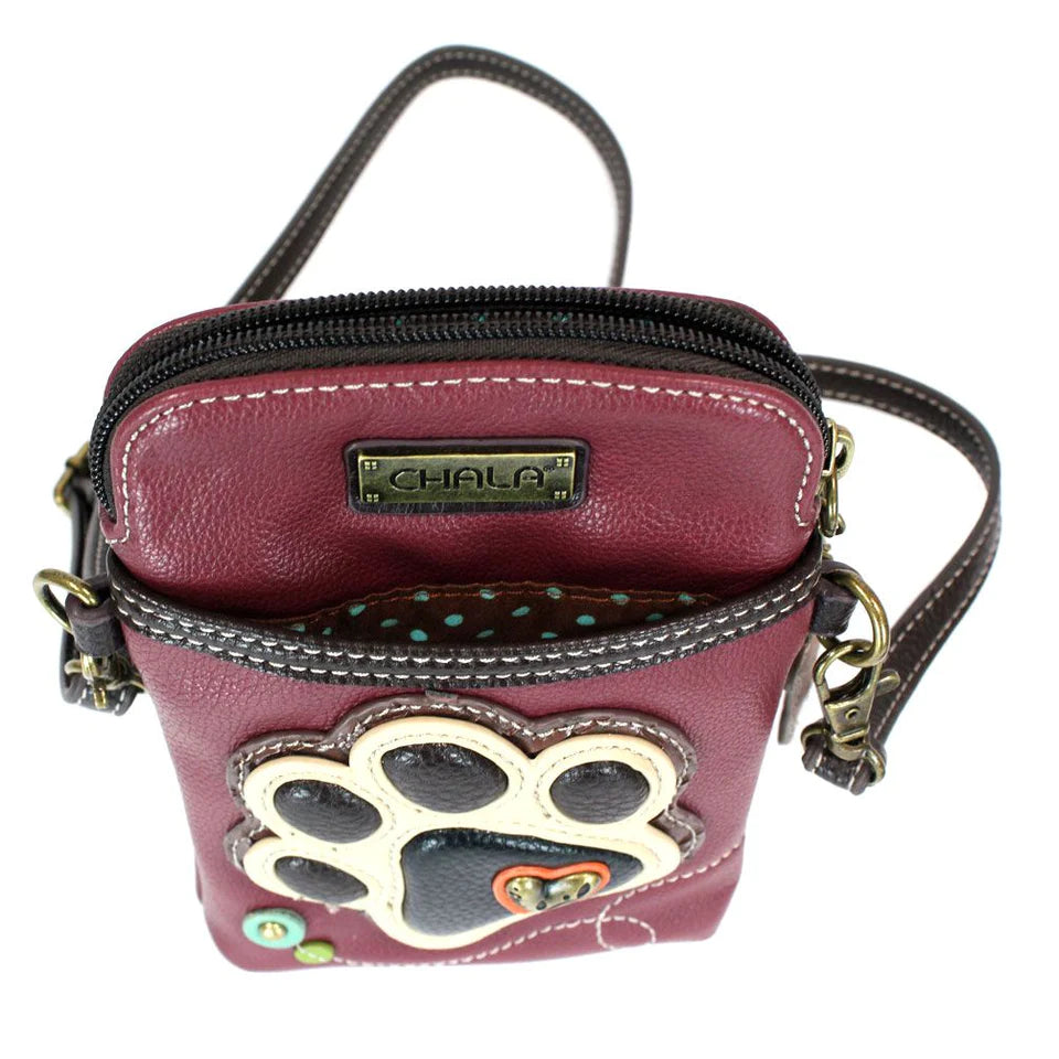 CHALA Paw Print Cell Phone Crossbody Bag | Enchanted Memories