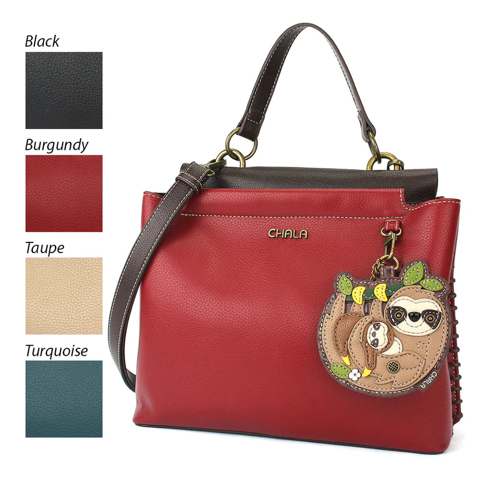 CHALA Charming Satchel - Sloth Family