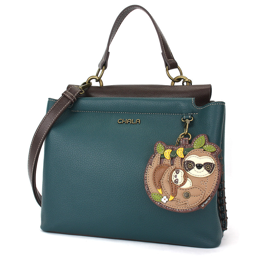 CHALA Charming Satchel - Sloth Family