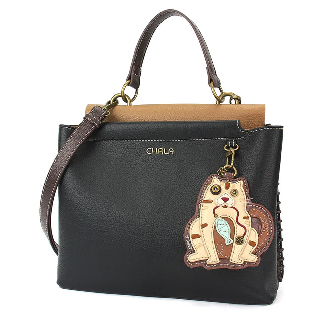 CHALA Charming Satchel - Cat with Stripes