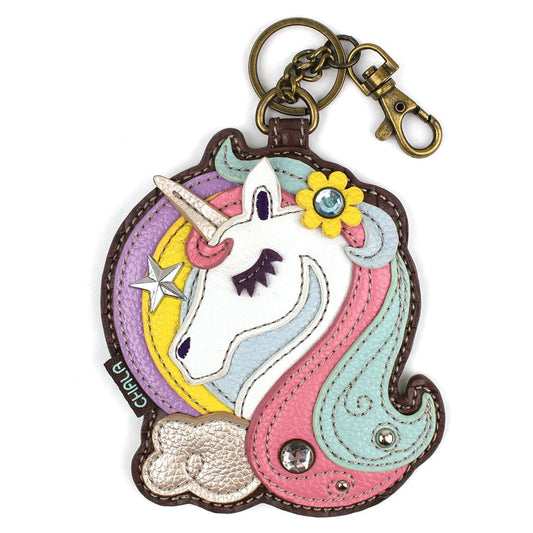 CHALA Unicorn Key Fob, Coin Purse, Purse Charm