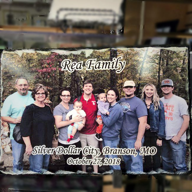 Natural Slate Family Photo Plaques - Enchanted Memories, Custom Engraving & Unique GiftsCustom Natural Slate Family Photo Plaques - Enchanted Memories, Custom Engraving & Unique Gifts