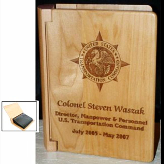 Engraved Wood Photo Album - Enchanted Memories, Custom Engraving & Unique Gifts