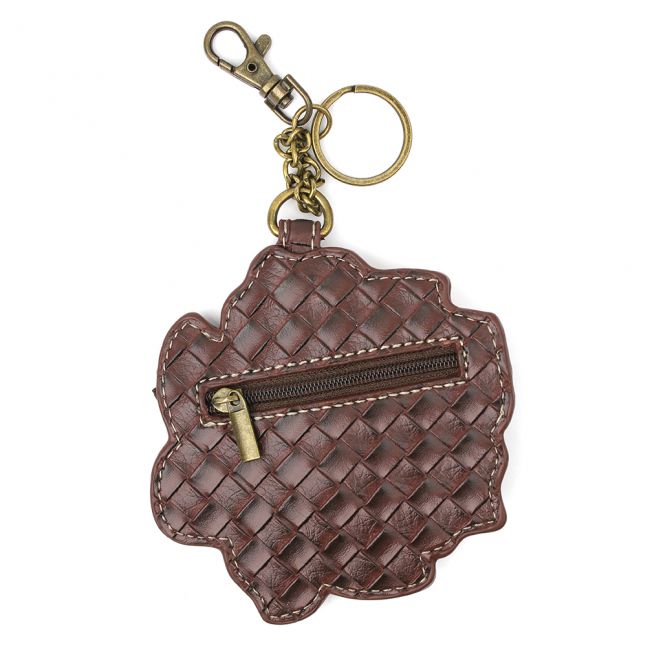 CHALA Pink Rose Key Fob, Coin Purse, Purse Charm - Enchanted Memories, Custom Engraving & Unique Gifts