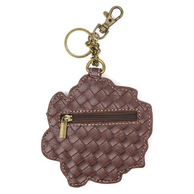 CHALA Red Rose Key Fob, Coin Purse, Purse Charm - Enchanted Memories, Custom Engraving & Unique Gifts