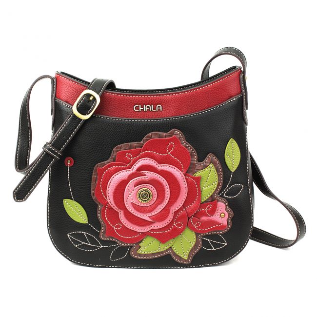 CHALA Rose Crescent Crossbody - Enchanted Memories, Custom Engraving & Unique Gifts