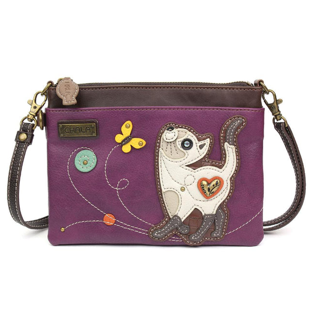 CHALA Mini Crossbody Siamese Cat - Enchanted Memories, Custom Engraving & Unique Gifts