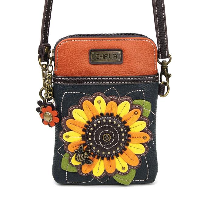 CHALA Crossbody Cell Phone Case - Sunflower - Enchanted Memories, Custom Engraving & Unique Gifts