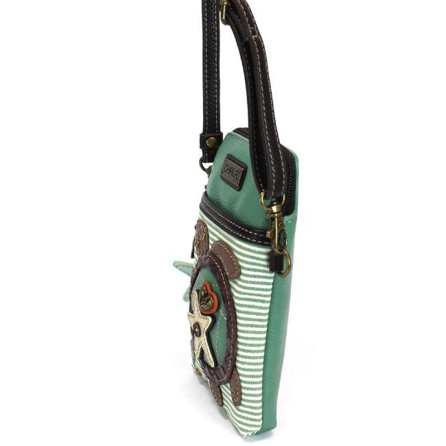 CHALA Crossbody Cell Phone Case - Sea Turtle Stripe - Enchanted Memories, Custom Engraving & Unique Gifts