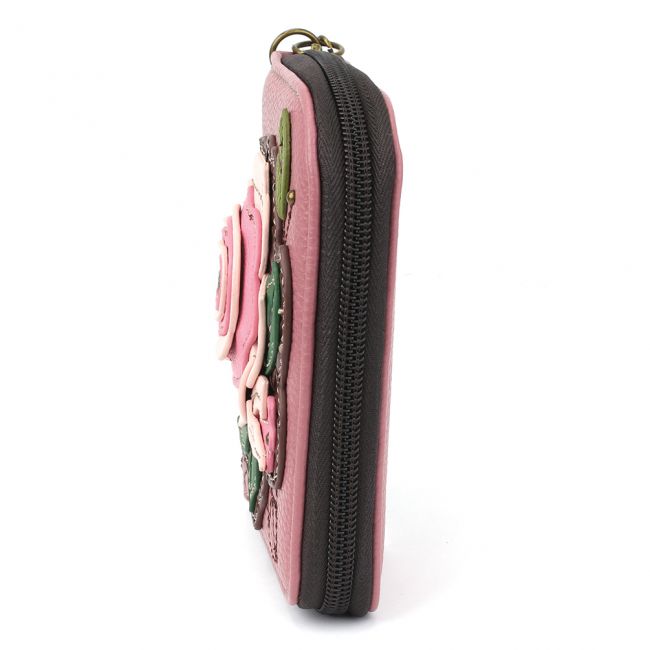 CHALA Pink Rose Wallet - Enchanted Memories, Custom Engraving & Unique Gifts