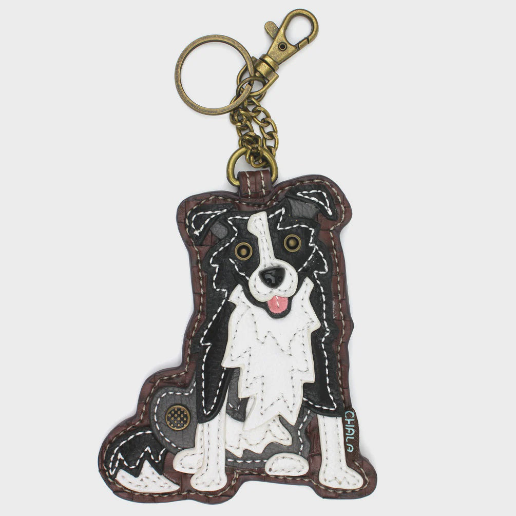 CHALA Border Collie Key Fob