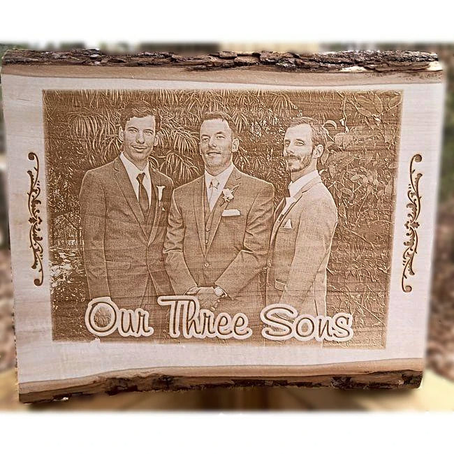 Engraved Wooden Family Photo Plaques the perfect way to make your memories last a lifetime! - Enchanted Memories, Custom Engraving & Unique Gifts