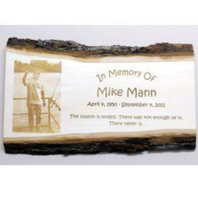 Basswood Photo Remembrance Plaque - Enchanted Memories, Custom Engraving & Unique Gifts