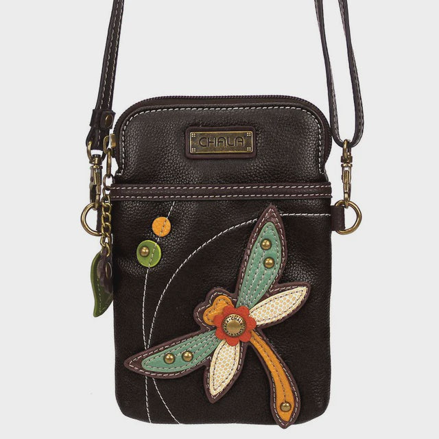 CHALA Crossbody Cellphone Case - Dragonfly Black