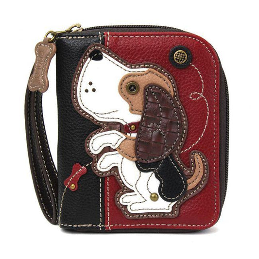 CHALA Beagle Dog Wristlet Wallet Zip Billfold Dog Lovers Gift | Enchanted Memories
