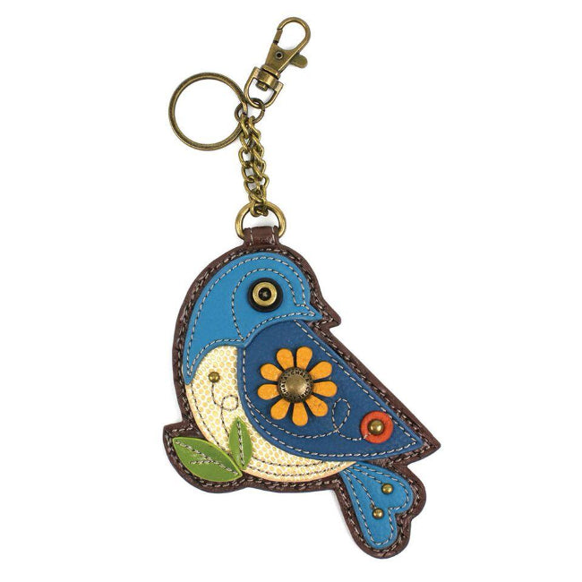 CHALA Blue Bird Keychain Keyfob Coin Purse | Enchanted Memories